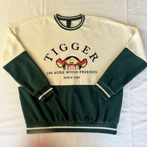 Disney Tigger Green and Cream Men's Sweatshirt